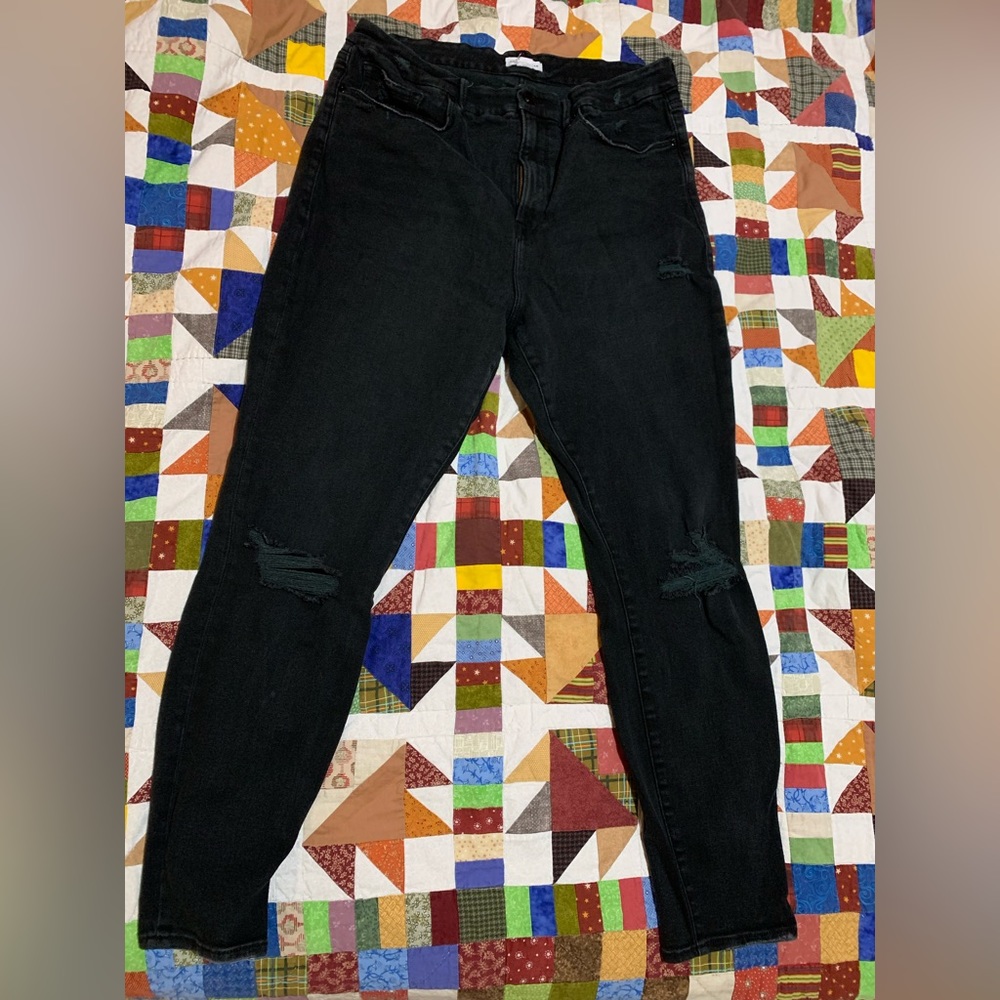 Good American Distressed Skinny Jeans